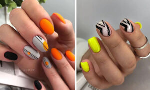 Pomysły na neonowy manicure - 17 inspiracji na neonowe hybrydy